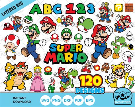 15+ Free Super Mario SVG Download 